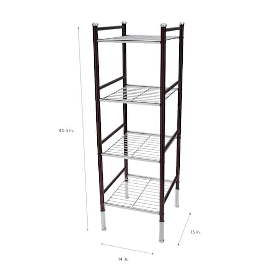 Organize It All Duplex 4 Tier Freestanding Wire Rack